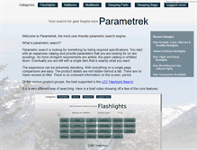 Tablet Screenshot of parametrek.com